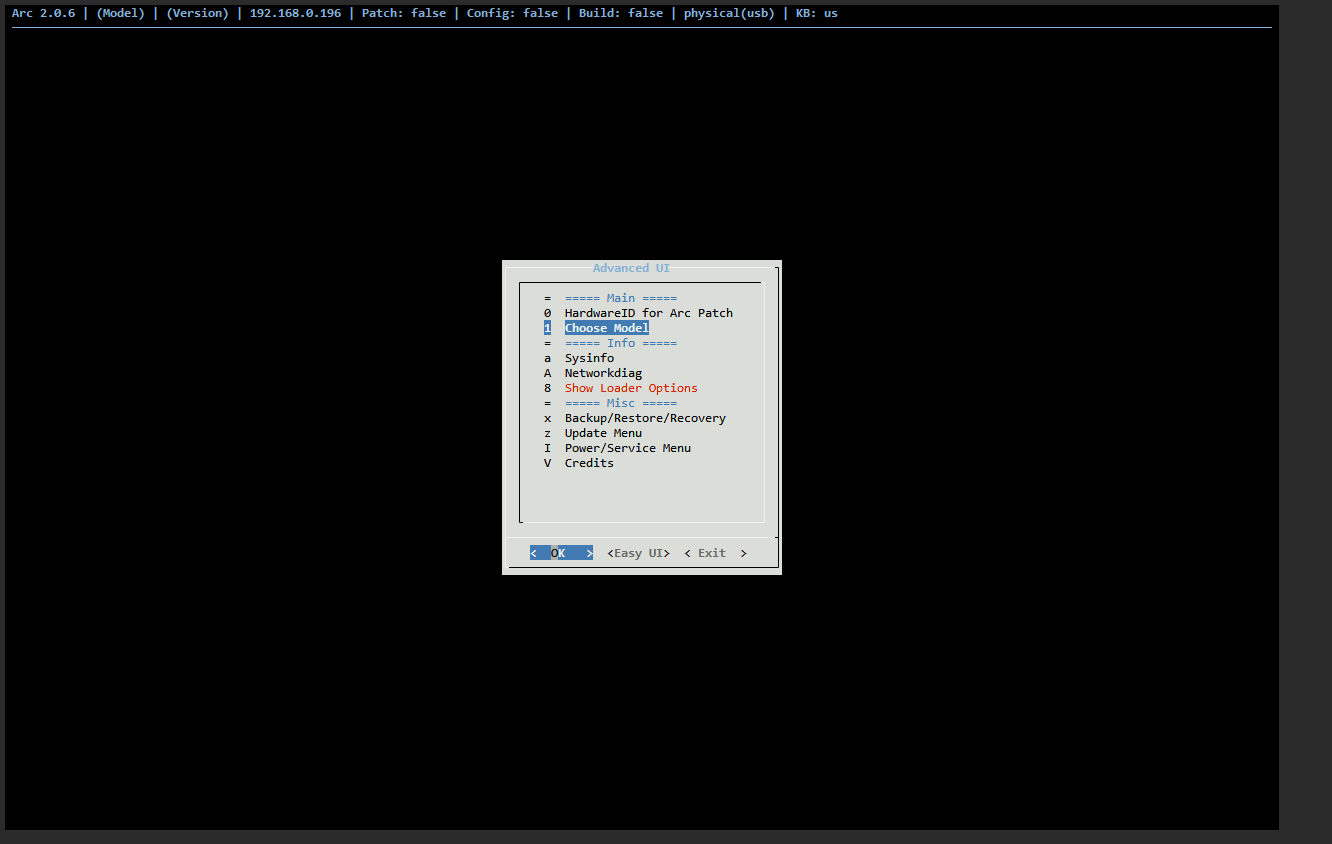 Arc Loader Screen
