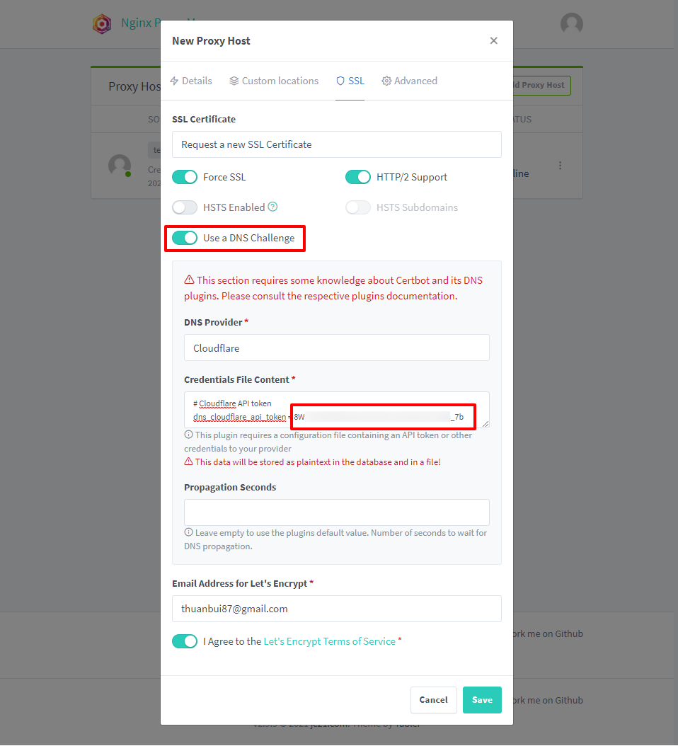 Xác thực SSL bằng DNS Challenge